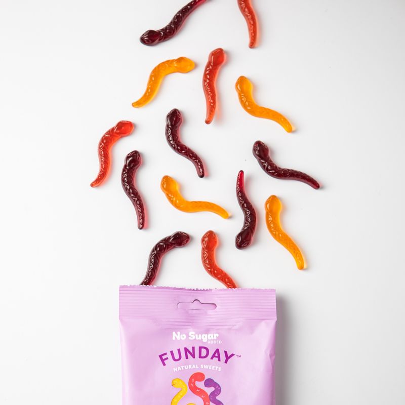 Funday Sweets - Fruity Flavoured Gummy Snakes