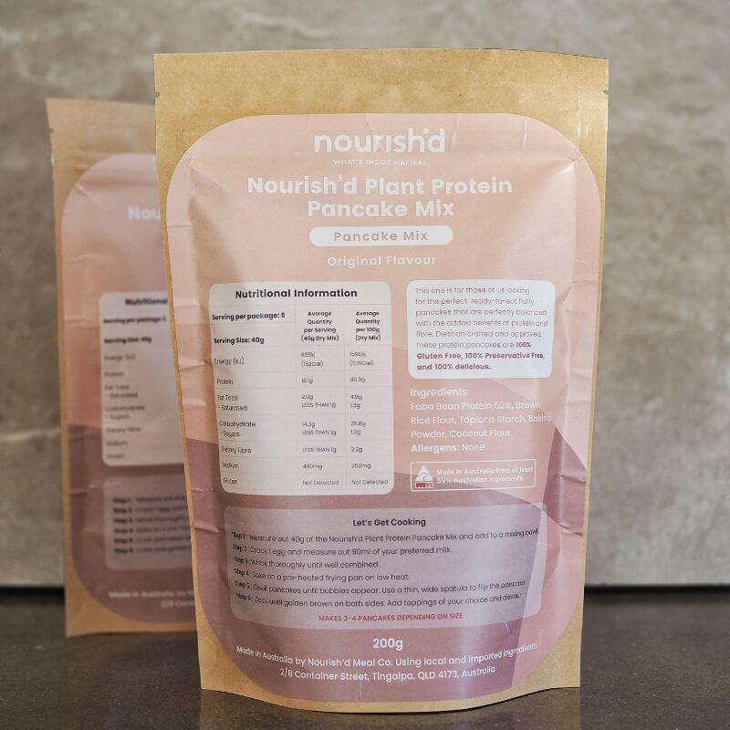 Nourish’d Plant Protein Pancake Mix 