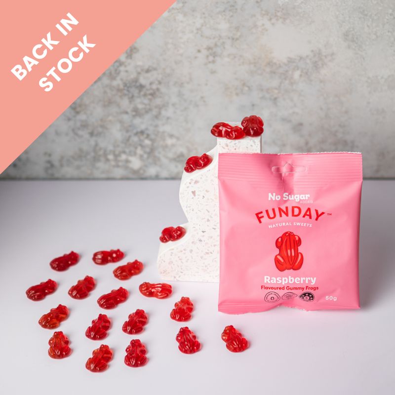Funday Sweets - Raspberry Flavoured Gummy Frogs