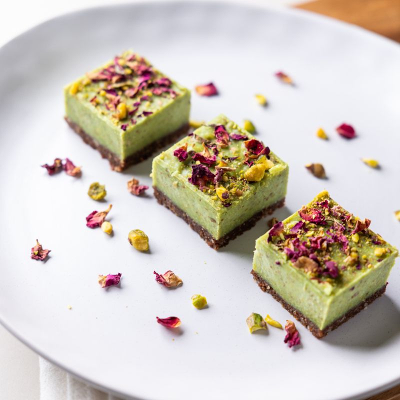 Lime and Pistachio Slice