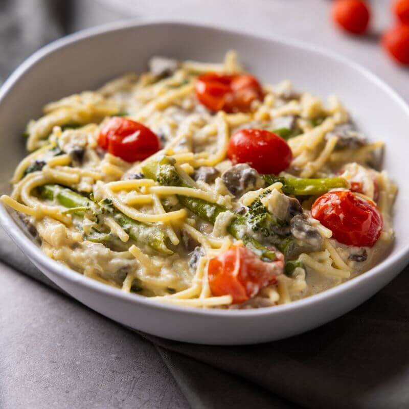 Vegetable Alfredo