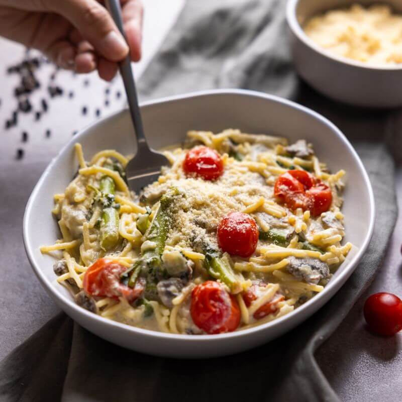 Vegetable Alfredo